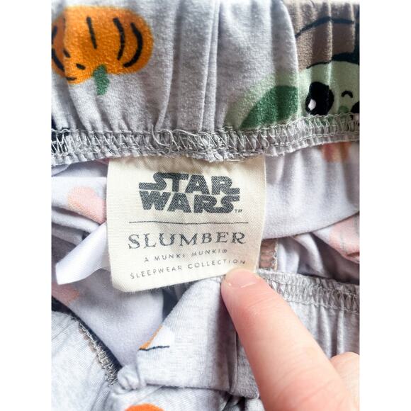 Star Wars Slumber Munki Munki Yoda Halloween Sleep Pajama Pants Size Small - Picture 3 of 4
